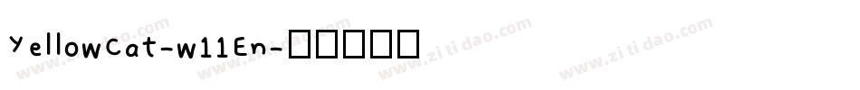 YellowCat-w11En字体转换
