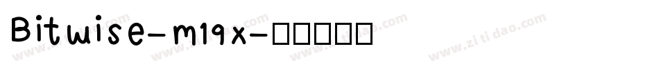 Bitwise-m19x字体转换