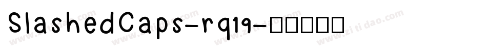 SlashedCaps-rq19字体转换