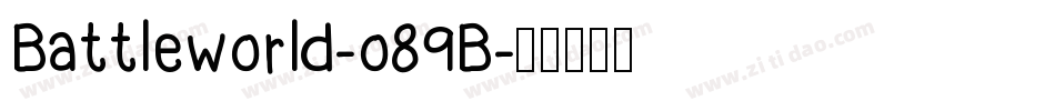 Battleworld-o89B字体转换