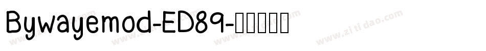 Bywayemod-ED89字体转换