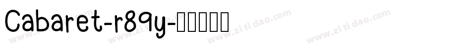 Cabaret-r89y字体转换