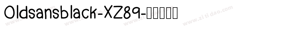 Oldsansblack-XZ89字体转换