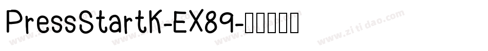 PressStartK-EX89字体转换