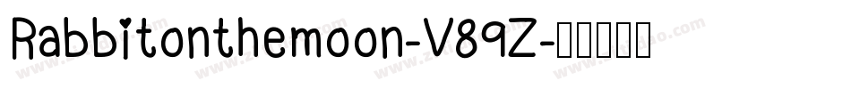 Rabbitonthemoon-V89Z字体转换