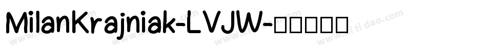 MilanKrajniak-LVJW字体转换