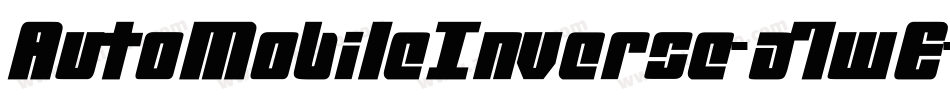 AutoMobileInverse-a7wE字体转换
