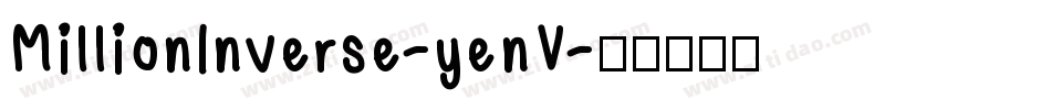 MillionInverse-yenV字体转换