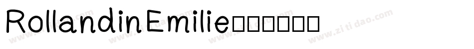 RollandinEmilie字体转换
