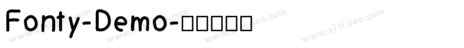 Fonty-Demo字体转换