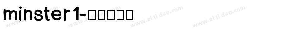 minster1字体转换