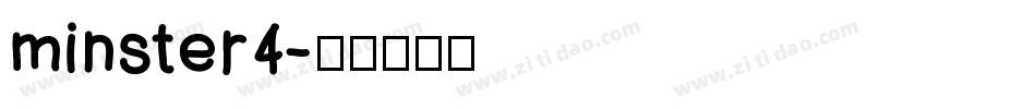 minster4字体转换