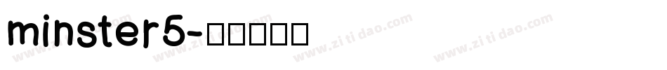minster5字体转换
