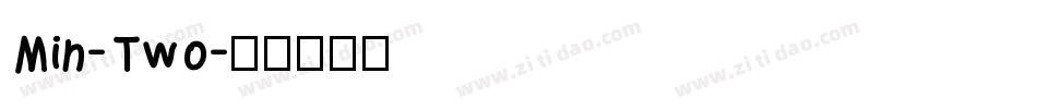 Min-Two字体转换