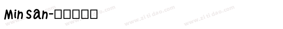 MinSan字体转换