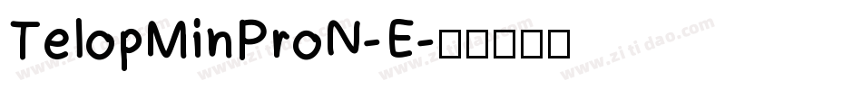TelopMinProN-E字体转换