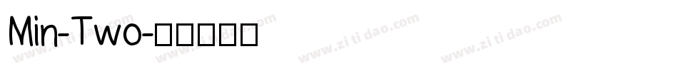 Min-Two字体转换