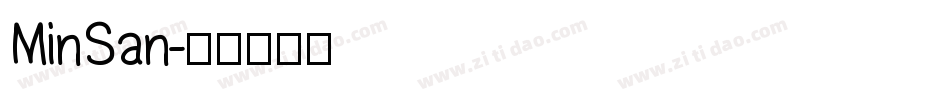 MinSan字体转换
