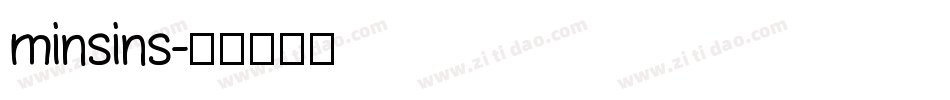 minsins字体转换
