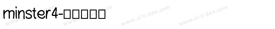 minster4字体转换