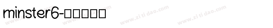 minster6字体转换