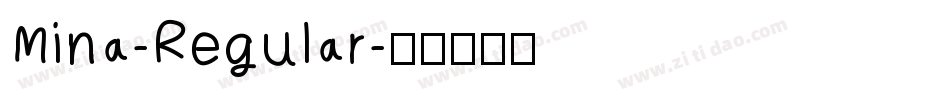 Mina-Regular字体转换