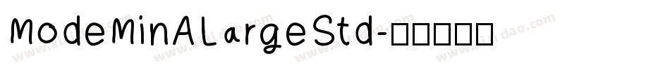 ModeMinALargeStd字体转换