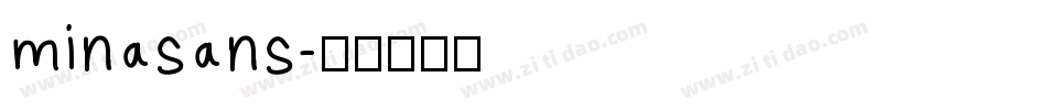 minasans字体转换
