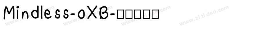 Mindless-oXB字体转换