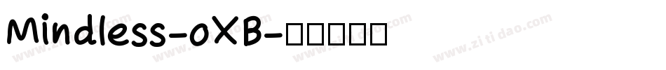 Mindless-oXB字体转换