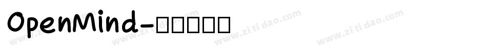 OpenMind字体转换