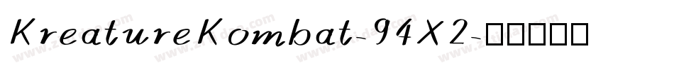 KreatureKombat-94X2字体转换