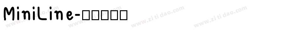 MiniLine字体转换