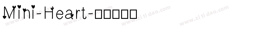 Mini-Heart字体转换