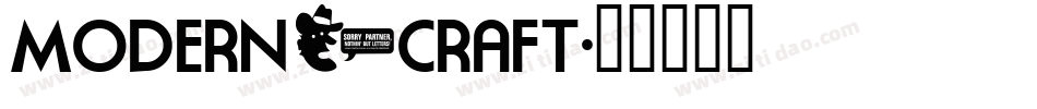 MODERN_CRAFT字体转换