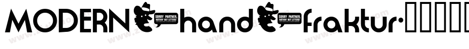 MODERN_hand_fraktur字体转换