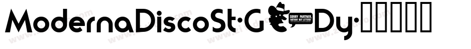 ModernaDiscoSt-G4Dy字体转换