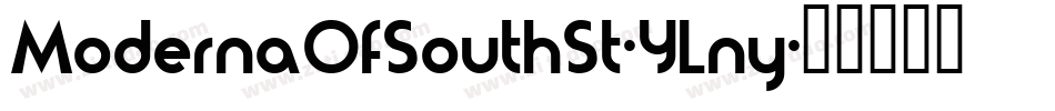 ModernaOfSouthSt-YLny字体转换
