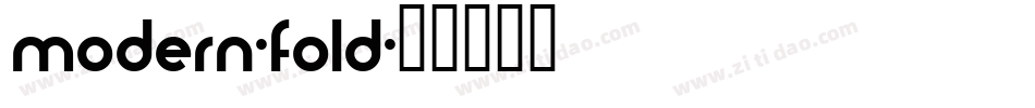 modern-fold字体转换