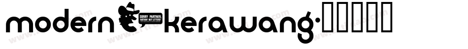 modern_kerawang字体转换