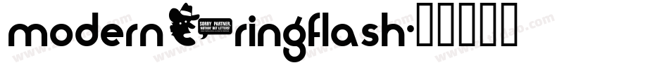 modern_ringflash字体转换