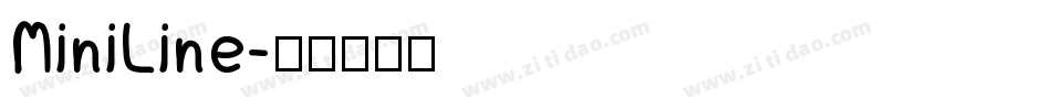 MiniLine字体转换