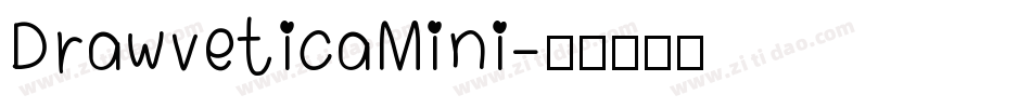 DrawveticaMini字体转换