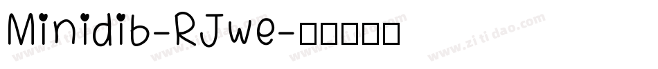 Minidib-RJwe字体转换