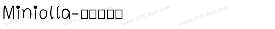 Miniolla字体转换