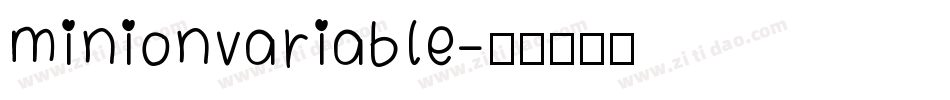 minionvariable字体转换