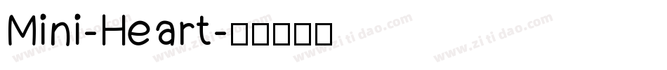 Mini-Heart字体转换