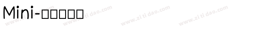 Mini字体转换