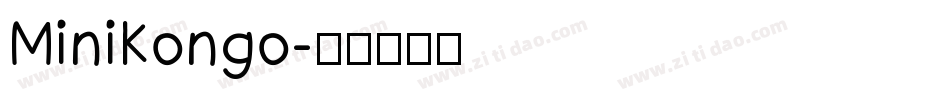 MiniKongo字体转换
