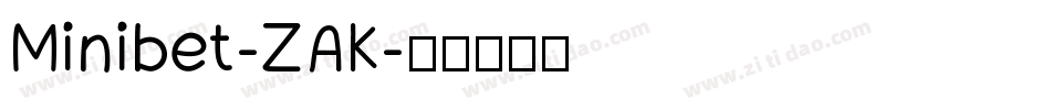 Minibet-ZAK字体转换